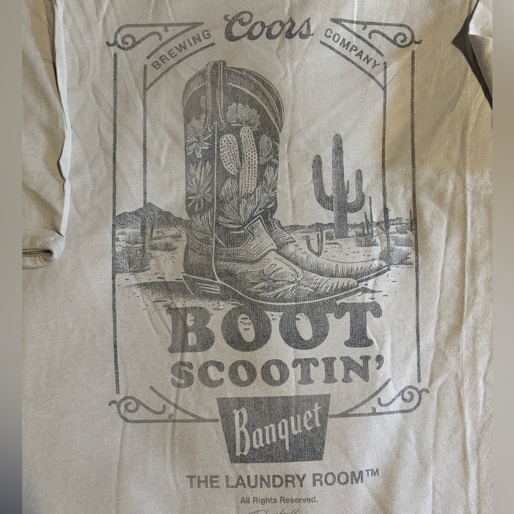 The Laundry Room Coors Banquet Boot Scootin' Tee